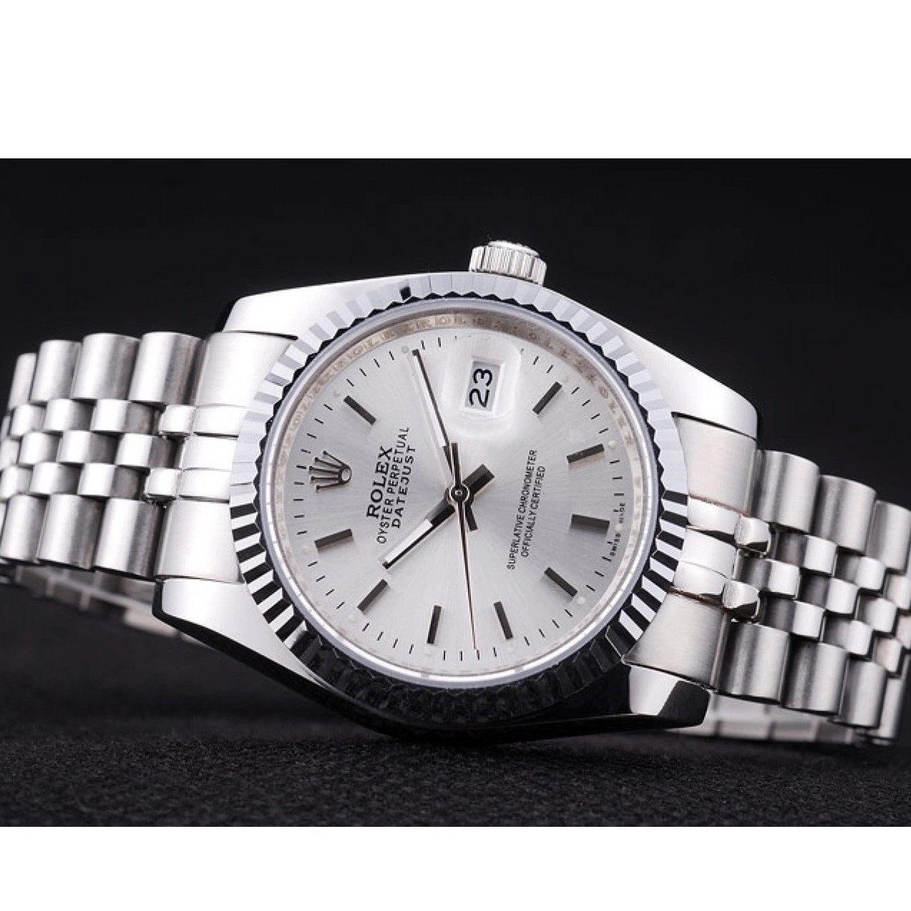 MiroTime 0808 Rolex Datejust Silver Dial Ribbed Bezel 7457